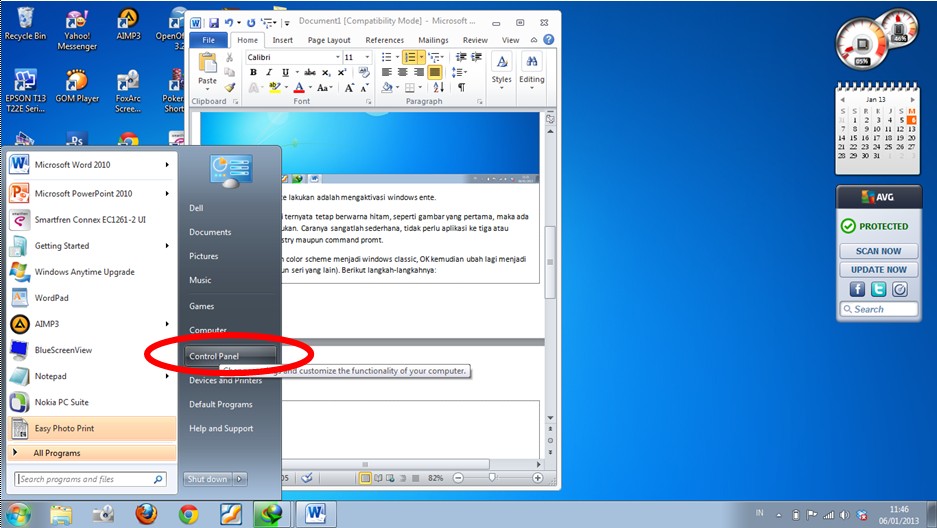 Cara Merubah Dekstop Windows 7 Not Genuine Yang Hitam Dan Mengembalikan Seperti Semula Just Another Day